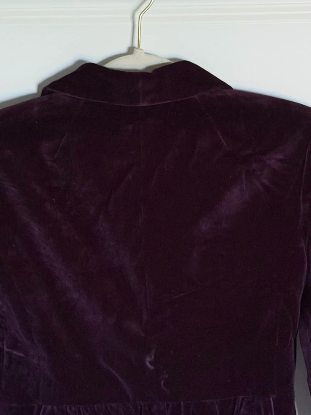 NEW J. Crew Women's Deep Plum Eden Velvet Blazer Jacket Size 0 39667